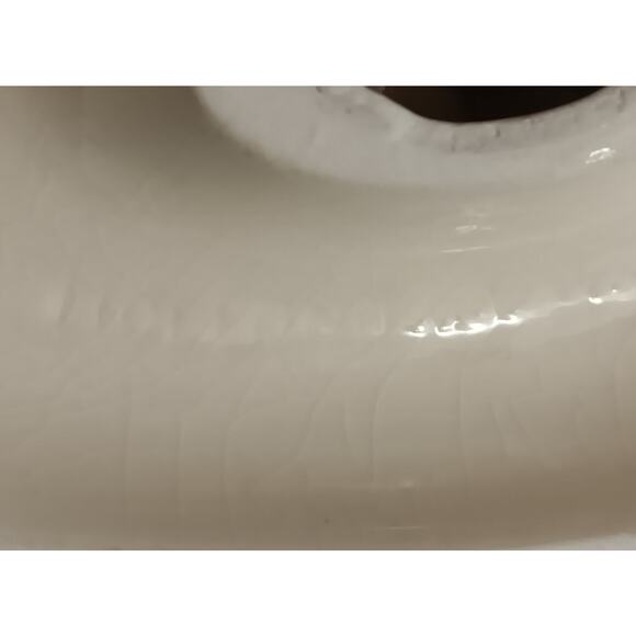 Vintage Ceramic Holland Mold Dutch Girl Geese Bouquet Glazed Gold Gilt - Picture 13 of 16